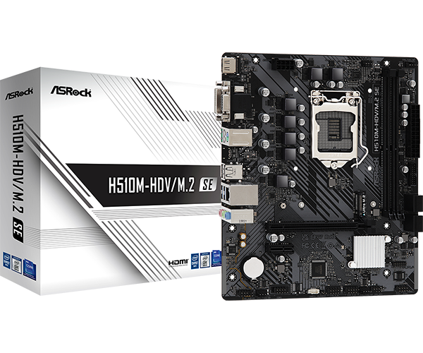 Płyta Główna ASRock H510M-HDV Micro ATX Socket LGA1200 Intel DDR4 M.2